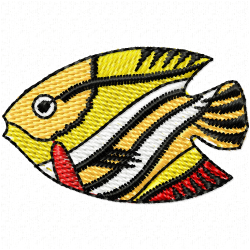 Fishes Embroidery Design 7